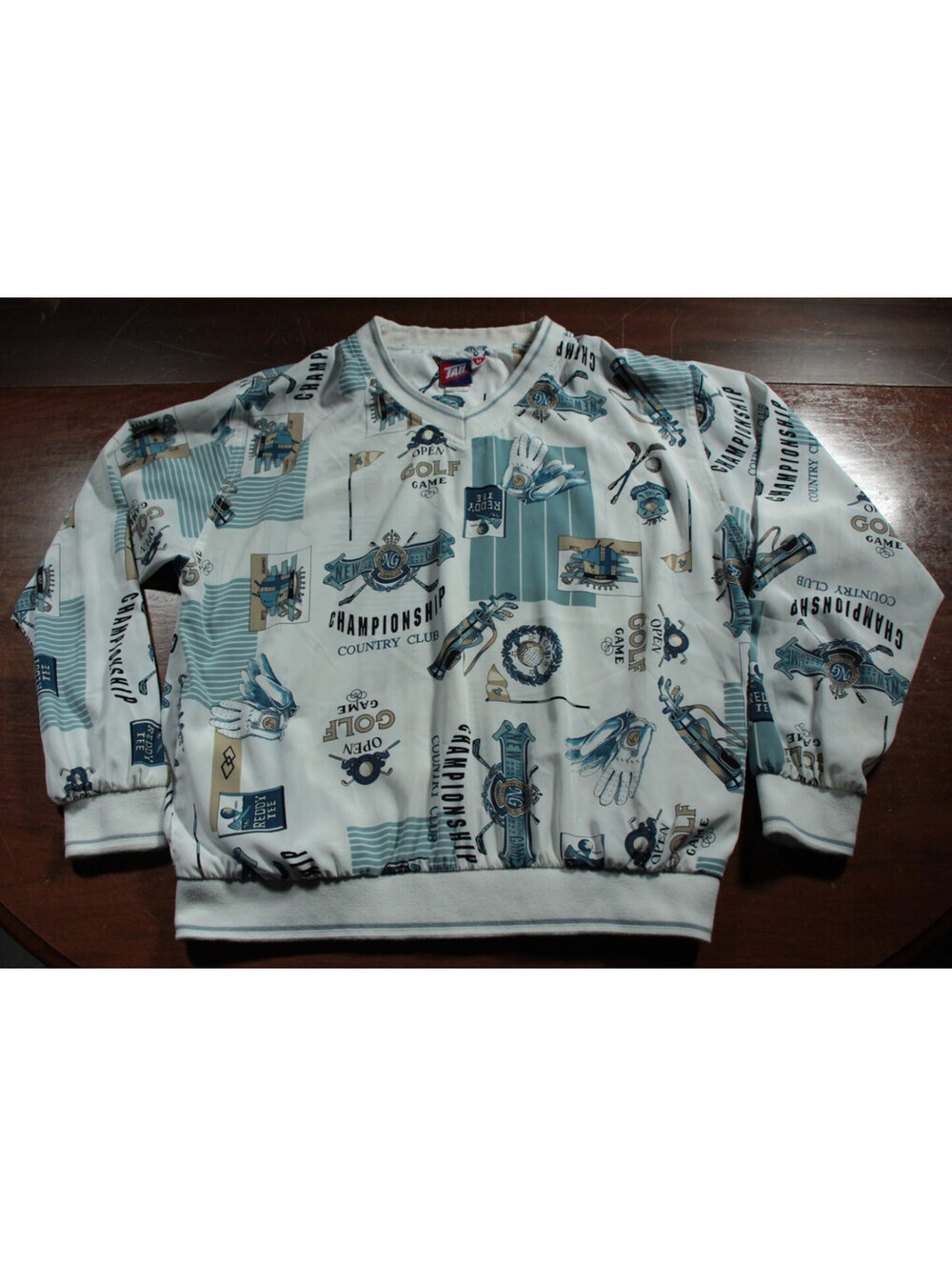 Vintage Tail Golf Windbreaker Jacket Pullover All Over Print Country Club M
